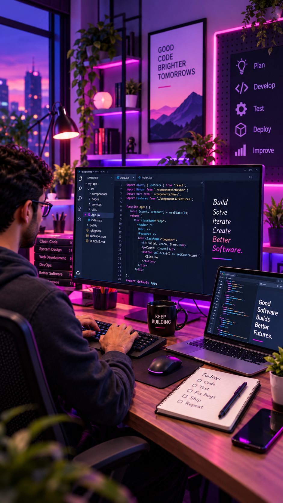 Dedicated software engineer working across application code