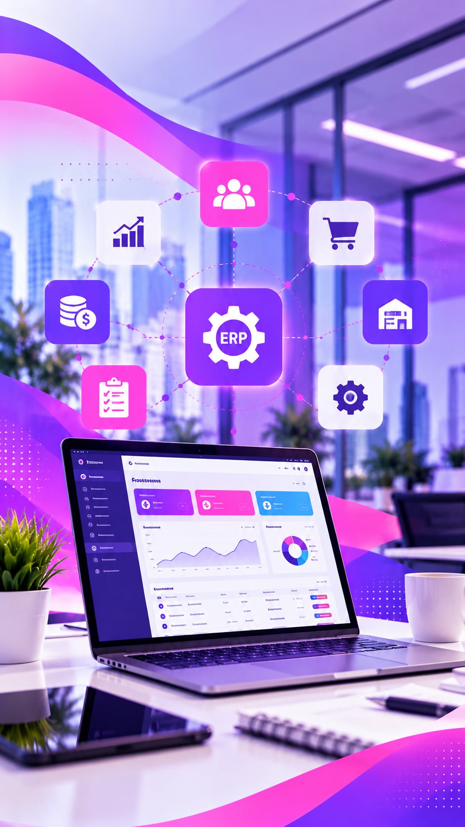 Connected enterprise resource planning workspace